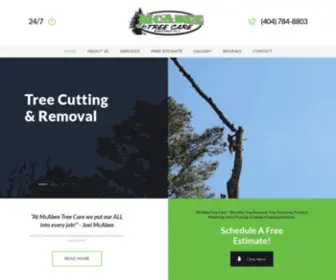 Mcabeetreecare.com(Trimming, Clearing & Removal) Screenshot