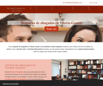 Mcabogados.com(Despacho de abogados en Vitoria) Screenshot