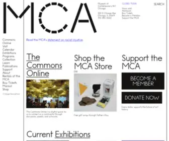 Mcachicago.org(MCA) Screenshot