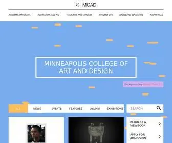 Mcad.edu(Minneapolis College of Art and Design) Screenshot