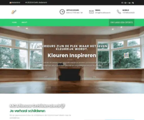 Mcafbouw.nl(Schildersbedrijf) Screenshot