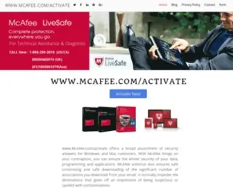 Mcafee-Activatecom.com(Mcafee.com/activate) Screenshot