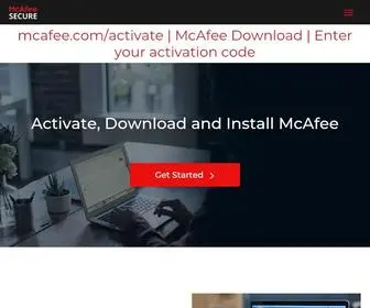 Mcafeeactivatenow.com(Mcafee.com/activate) Screenshot