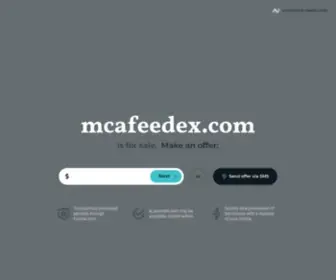 Mcafeedex.com(Dex) Screenshot