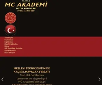 Mcakademi.com.tr(Mc akademi eğitim kurumları) Screenshot