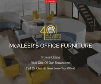 Mcaleers.com(McAleer’s is Office Furniture) Screenshot