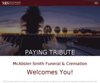 Mcalister-Smith.com(McAlister-Smith Funeral & Cremation) Screenshot