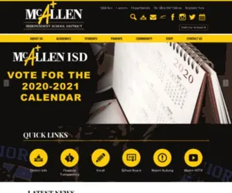 Mcallenisd.org(McAllen ISD serves K) Screenshot