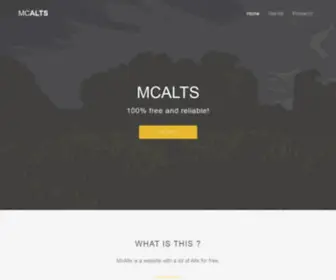 Mcalts.fr(Free Minecraft Account Generator) Screenshot