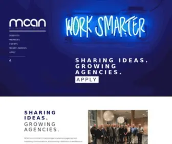 Mcan.com(Advertising Agency Network MCAN) Screenshot
