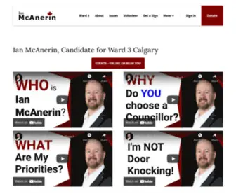 Mcanerin.ca(Calgary Ward 3) Screenshot