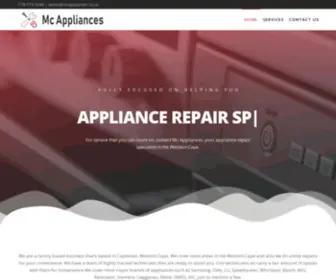 Mcappliances.co.za(Mc Appliances) Screenshot