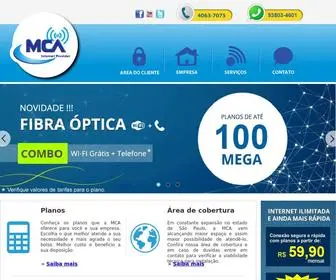 Mcaprovider.com.br(MCA Internet Provider) Screenshot