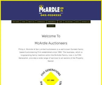 Mcardleauctioneers.com(McArdle Auctioneers) Screenshot