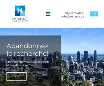 Mcarre.net(Recherche de logement Montréal) Screenshot