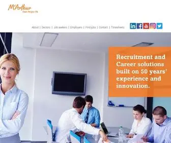 Mcarthur.com.au(Australia's Leading Specialist Recruitment Agency) Screenshot