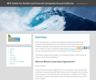 Mcatoolkit.org(MCA Toolkit For Roofers and Concrete Companies Around California) Screenshot