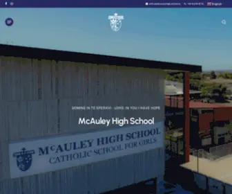 Mcauleyhigh.school.nz(McAuley High School) Screenshot