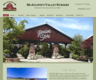 Mcauliffesvalleynursery.com(McAuliffe's Valley Nursery) Screenshot