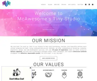 Mcawesomes.com(McAwesome's Tiny Studio) Screenshot