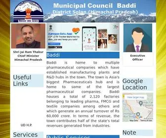 Mcbaddi.in(Municipal Council Baddi) Screenshot