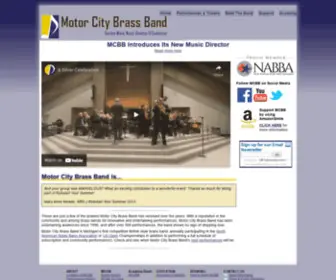 MCBB.org(Motor City Brass Band) Screenshot