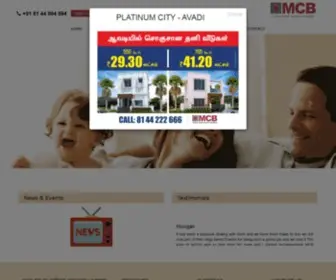 MCbdevelopers.com(Affordable plots in Avadi) Screenshot