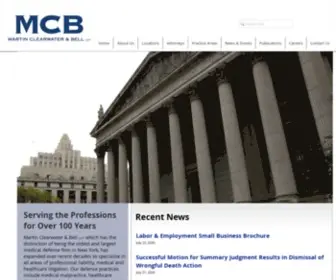 MCblaw.com(Martin Clearwater & Bell LLP) Screenshot