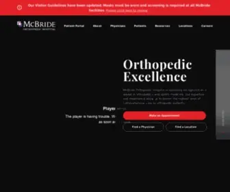 Mcboh.com(McBride Orthopedic Hospital) Screenshot