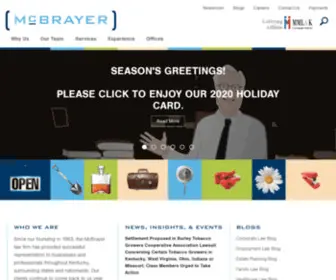 MCbrayerfirm.com(McBrayer PLLC) Screenshot