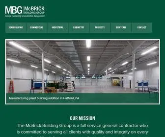 MCbrick.com(The McBRICK Building Group) Screenshot