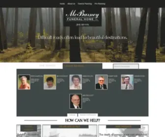 Mcburneyfuneralhome.com(McBurney Funeral Home provides complete funeral services to) Screenshot