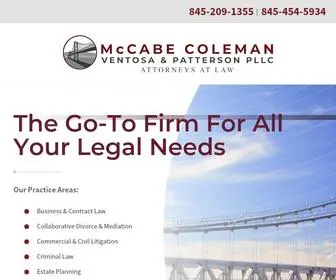 Mccabecoleman.com(McCabe, Coleman, Ventosa & Patterson PLLC) Screenshot