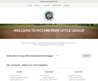 Mccabepark.org(McCabe Park Little League) Screenshot