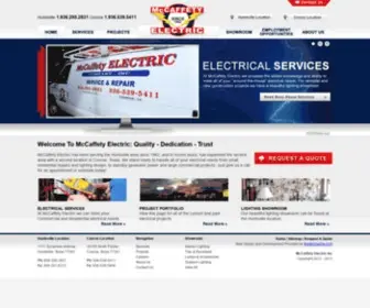 Mccaffetyelectric.com(Huntsville & Conroe Electric Services) Screenshot