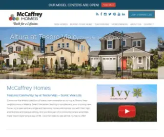 Mccaffreyhomes.com(New Homes for Sale in Fresno & Madera) Screenshot