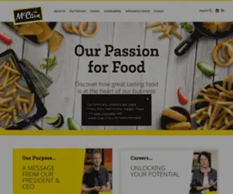 Mccain.com(McCain Foods Global Corporate Website) Screenshot