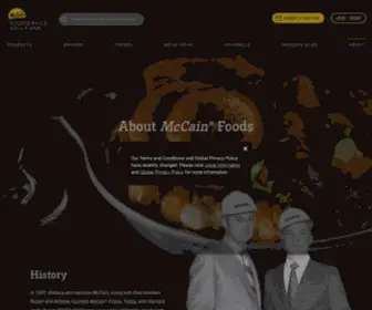 Mccainusa.com(About McCain® Foodservice) Screenshot