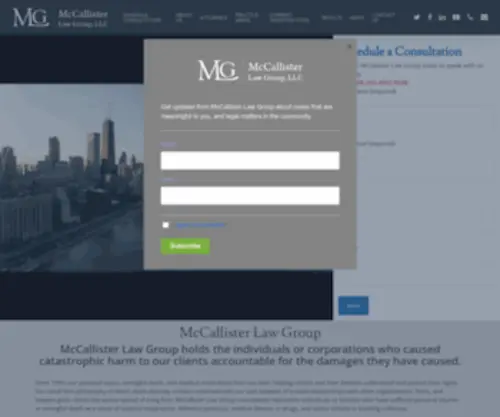 Mccallisterlawgroup.com(McCallister Law Group) Screenshot