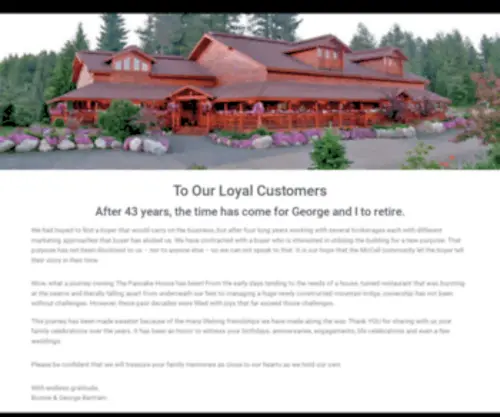 Mccallpancakehouse.com(McCall, Idaho) Screenshot