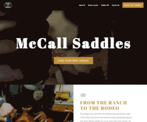 Mccallsaddle.com(McCall Saddle) Screenshot