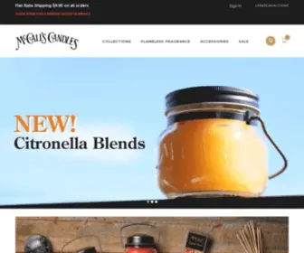 Mccallscandles.com(Scented Candles) Screenshot