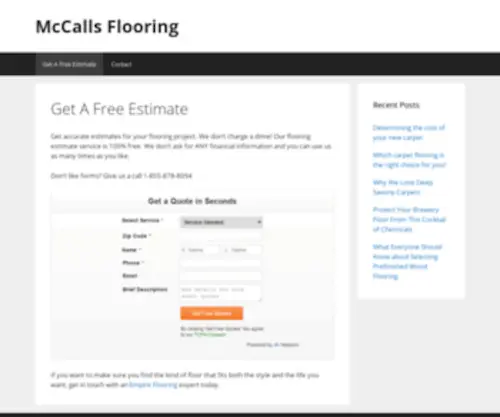 Mccallsflooring.com(Mccallsflooring) Screenshot