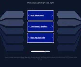 Mccallumcommunities.com(McCallum Communities) Screenshot