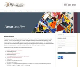 Mccallumlaw.net(Biotechnology Patent Attorney) Screenshot