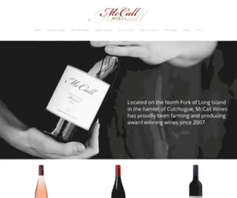 Mccallwines.com(McCall Wines) Screenshot