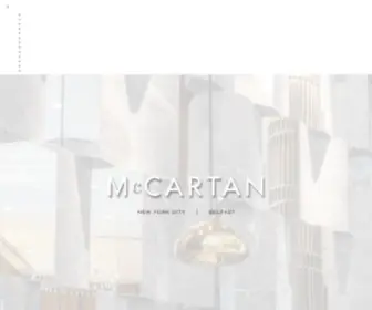 Mccartan.com(McCartan design company) Screenshot