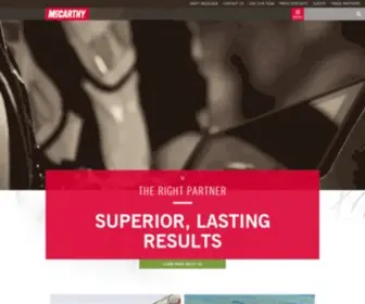 Mccarthy.com(Commercial Construction for Superior) Screenshot