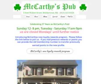 Mccarthys-Pub.net(McCarthys) Screenshot