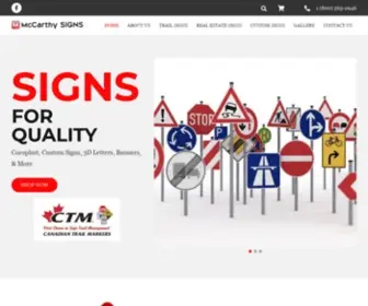 Mccarthysigns.com(McCarthy Signs) Screenshot